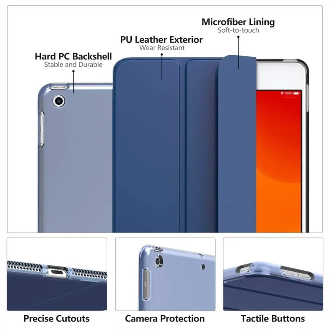 MobiQ 13-00627 Folio Hoesje - iPad Air 10.9" - Zwart