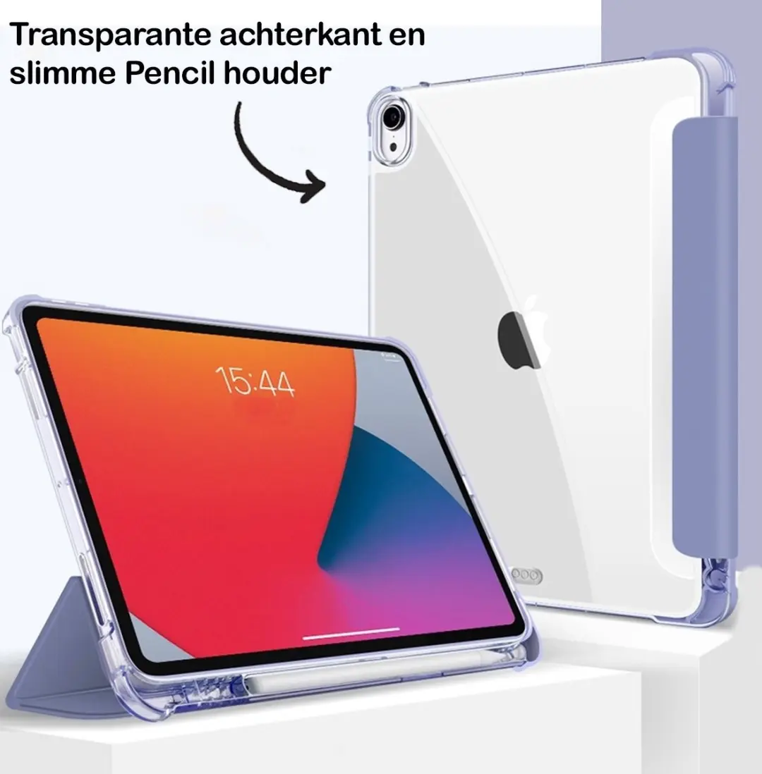 MobiQ 13-00707 Tablethoes - iPad Pro 11 inch - Donkergroen/Transparant