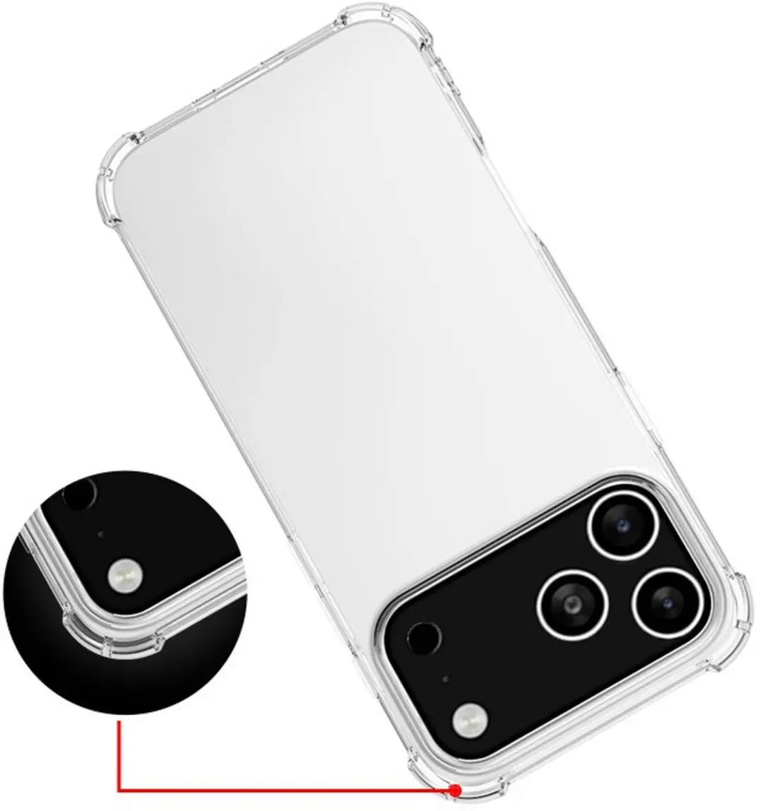 MobiQ Clear Rugged Hoesje 46-01425 - iPhone 17 Pro Max