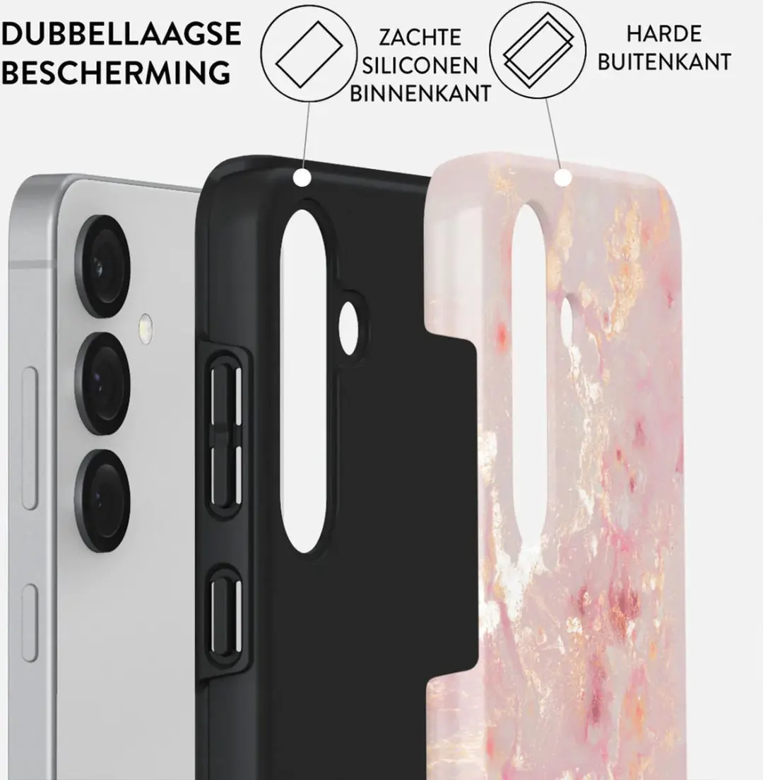 Burga Tough Case Samsung Galaxy S25 - Gouden Coral