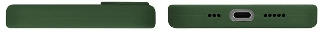 MobiQ Liquid Silicone Hoesje 46-00142 - iPhone 16 Plus - Donkergroen