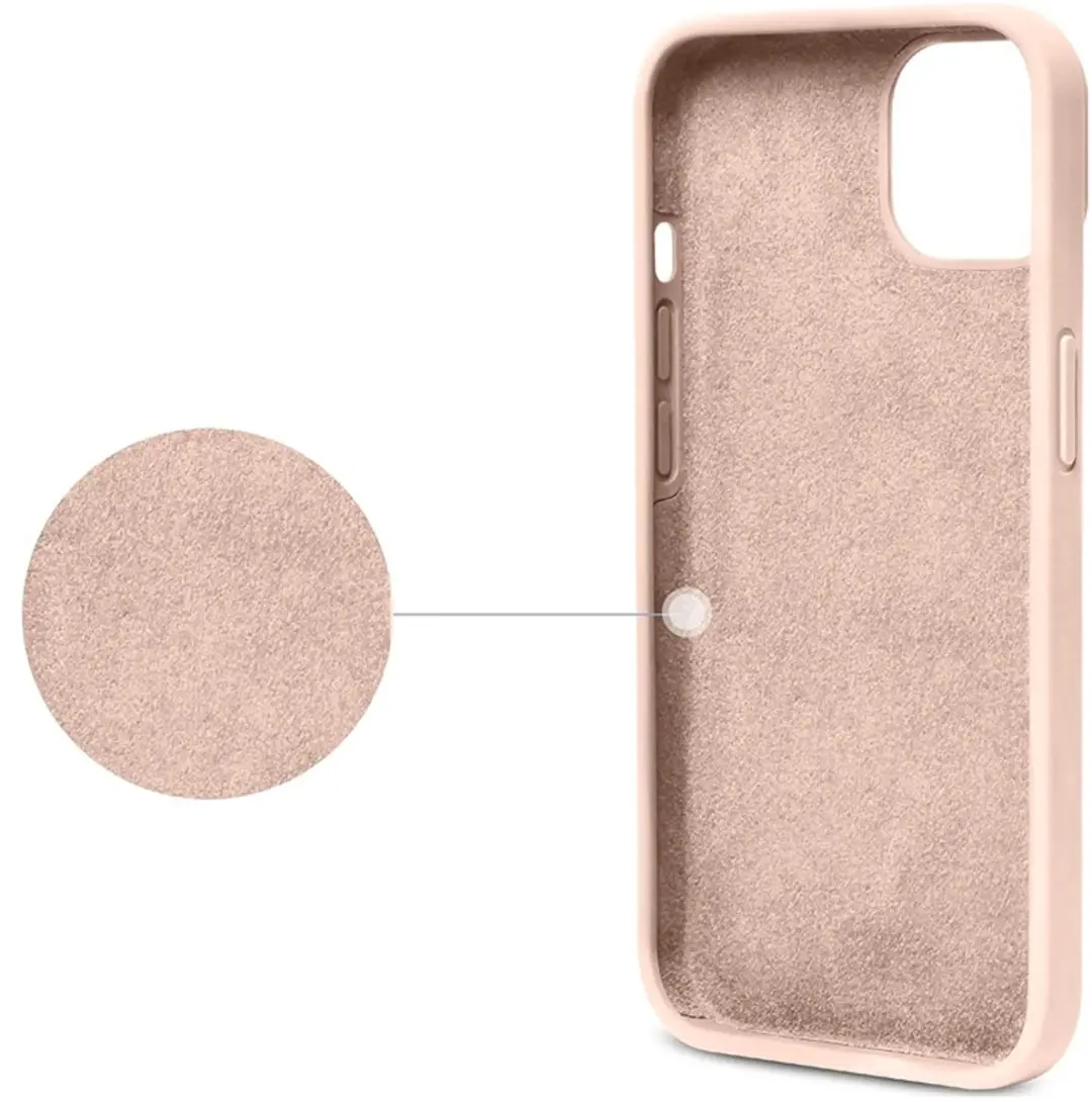 MobiQ iPhone 14 Plus Siliconen Hoesje - roze