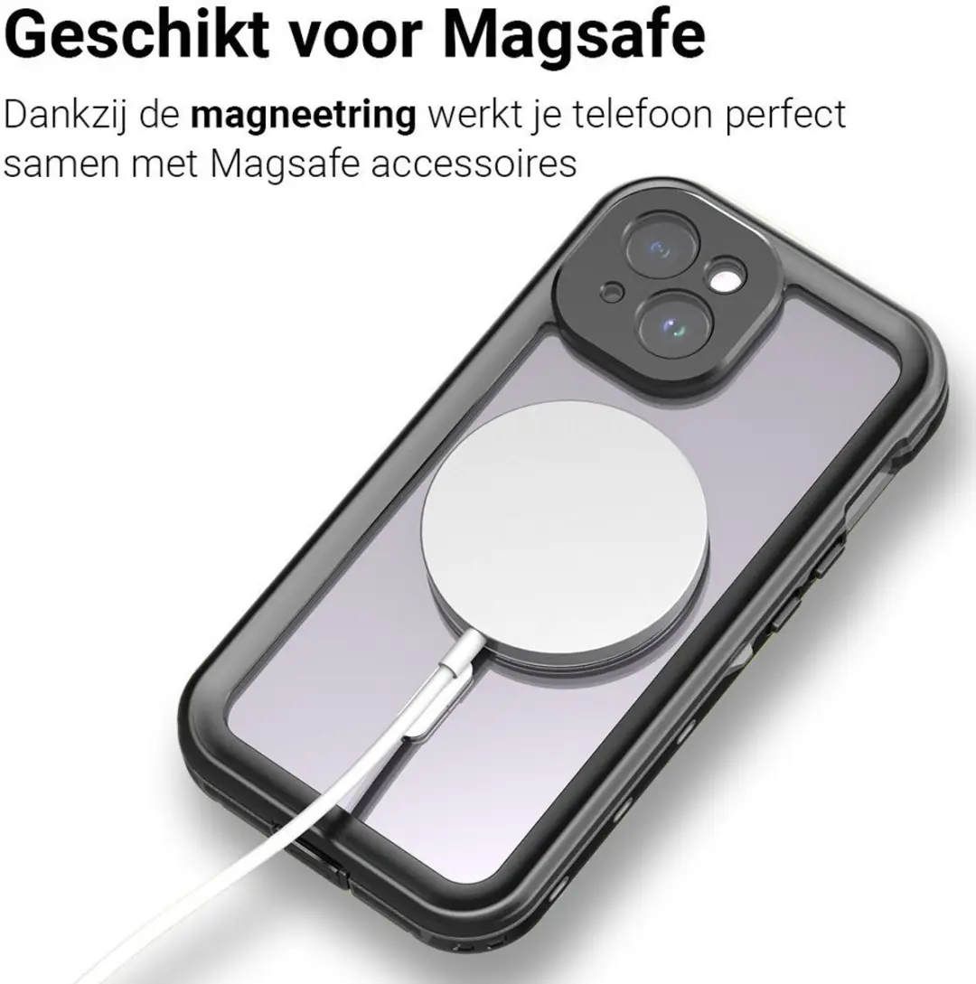 MobiQ Waterdicht Hoesje iPhone 17 46-01169 - Zwart