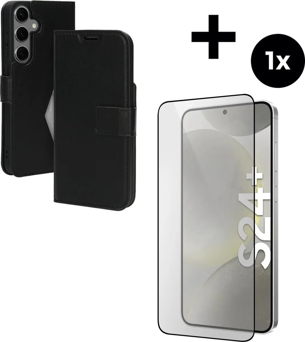 Mobiparts Classic Wallethoes Samsung Galaxy S24+ - 3 Pasjes - MP-5002099 - Zwart