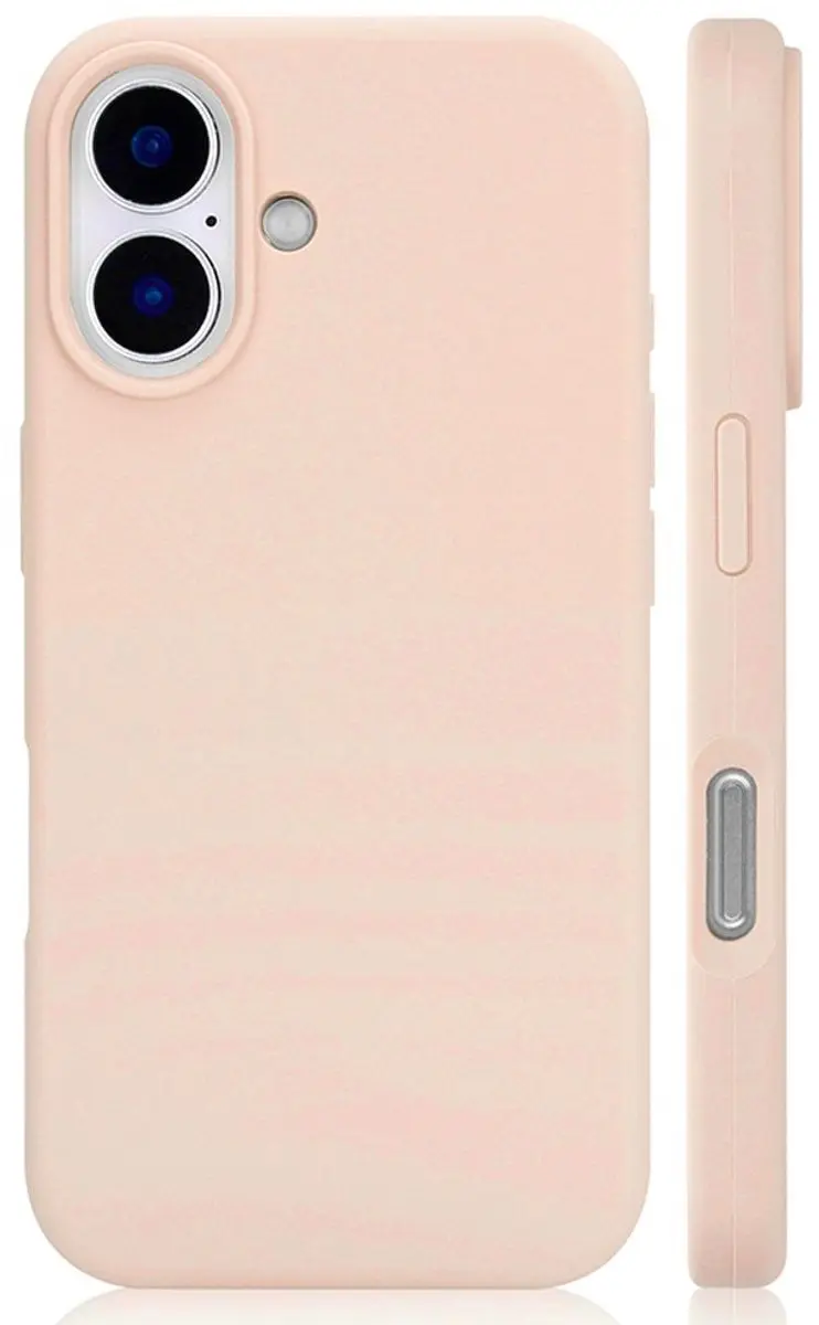 MobiQ Liquid Silicone Hoesje iPhone 16 - Roze - MPN 46-00020