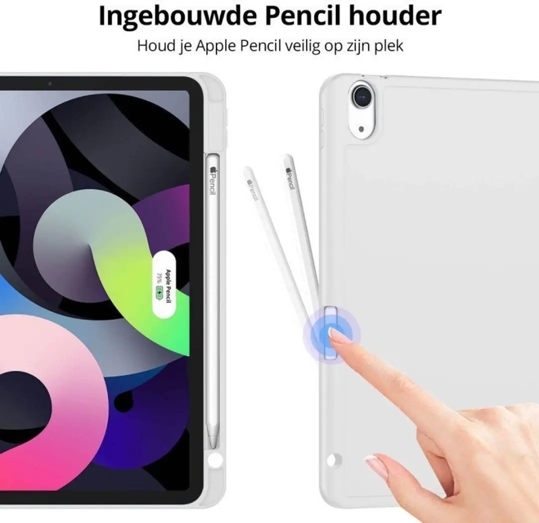 MobiQ Flexibele Trifold Hoes 46-01792 - iPad Air 13" (2026) - Grijs