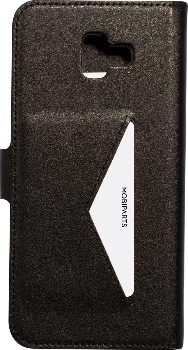 Mobiparts MP-84164 Wallethoesje Samsung Galaxy J6+ - Eco Leer - Zwart