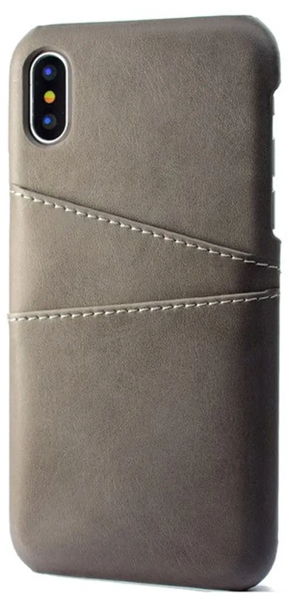 MobiQ Leer Pashouder iPhone X/XS