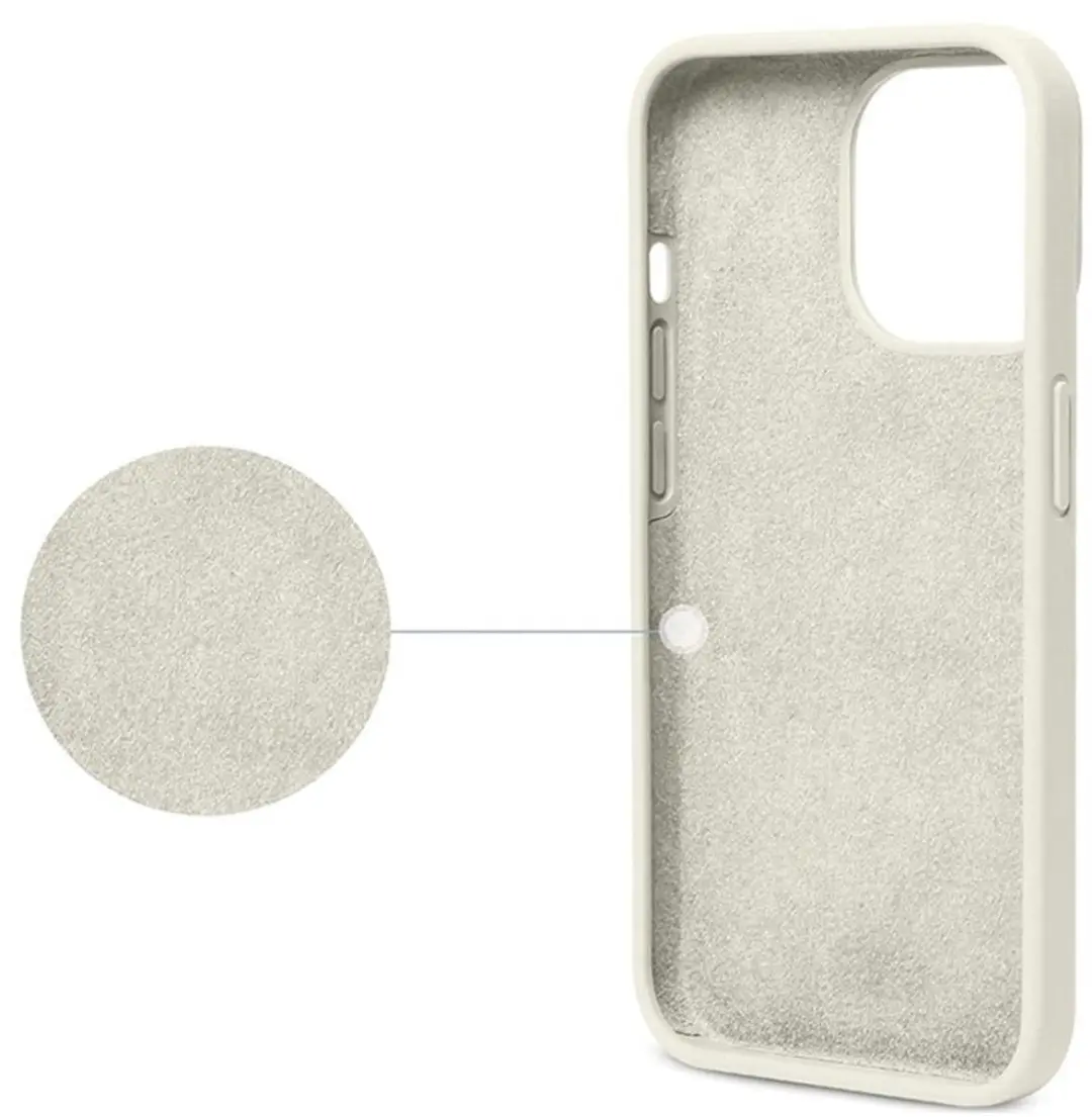 MobiQ Liquid Silicone Hoesje iPhone 15 Pro Max - 13-02927 - Lichtgrijs