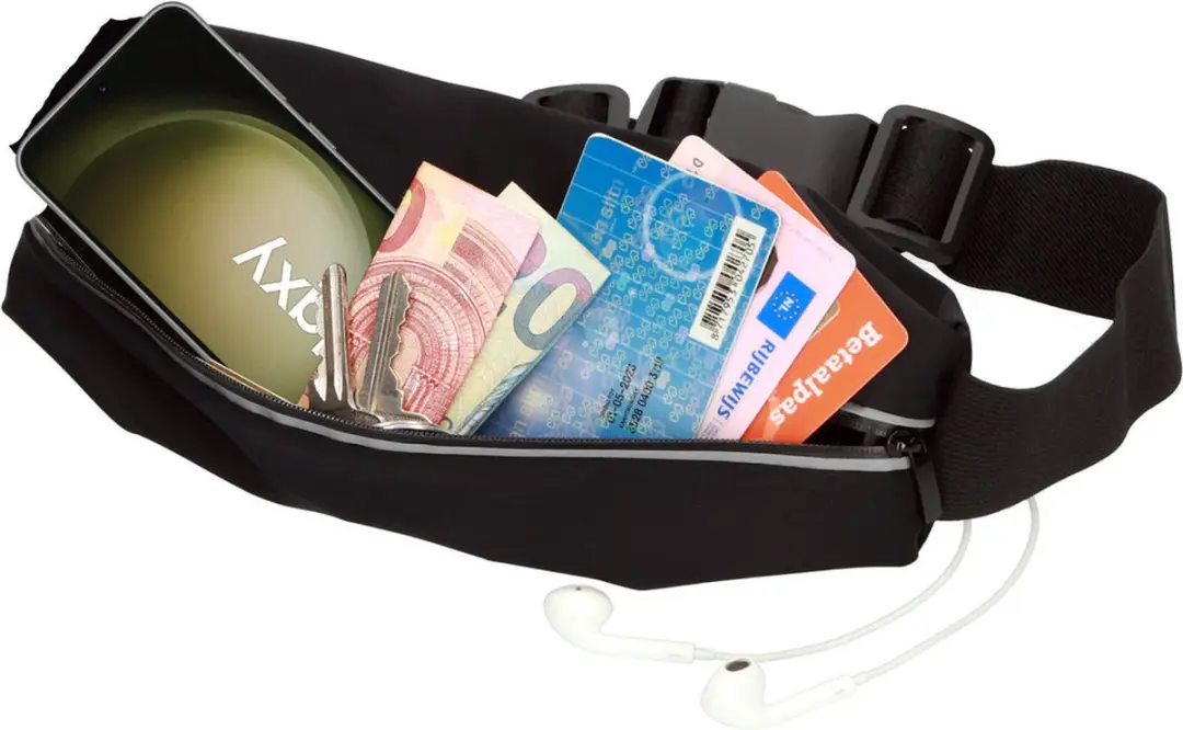 Mobiparts Comfort Fit Sport Belt MP-123671 - Zwart