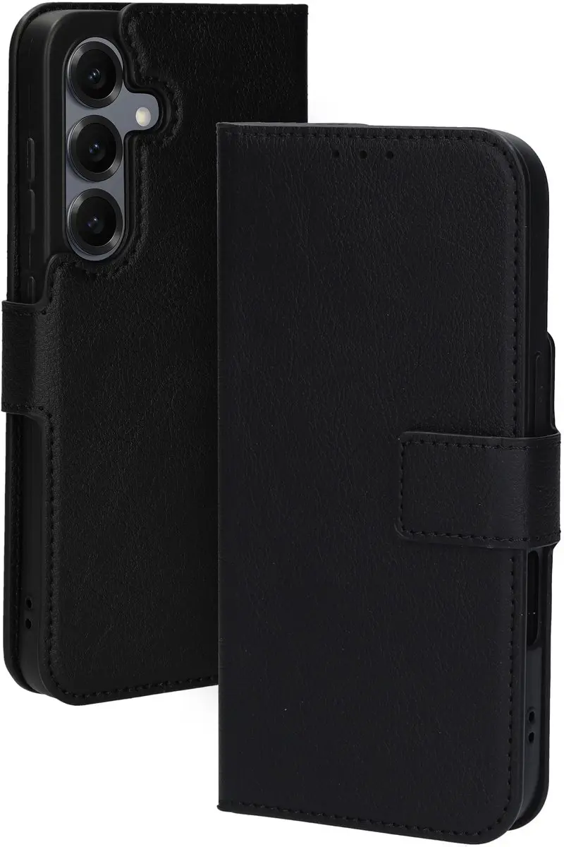 Mobiparts MP-128573 Hoesje Samsung Galaxy S25 - Wallet - Eco Leer - Zwart