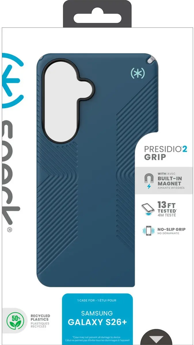 Speck Presidio2 Grip 151060-3261 Hoesje - Samsung Galaxy S26 Plus - Blauw