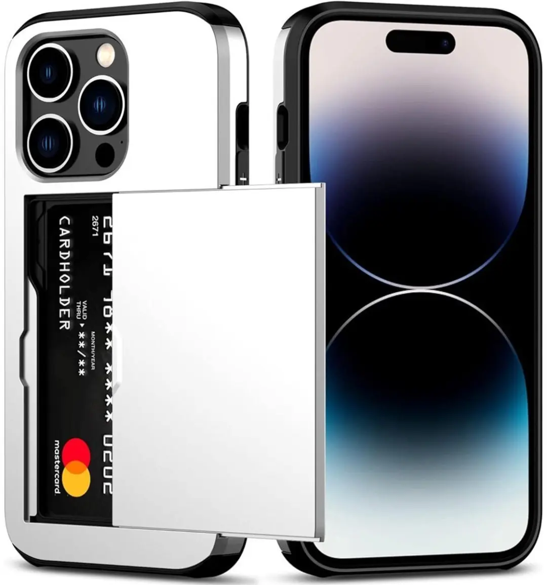 MobiQ Hybrid Card Case Hoesje iPhone 16 Pro Max 46-00387