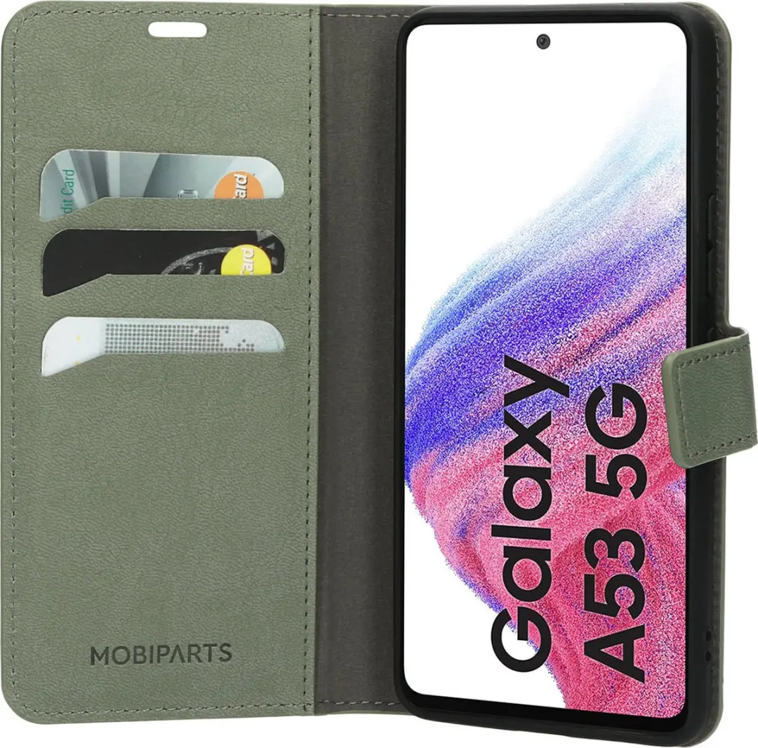 Mobiparts MP-121839 Hoesje Samsung Galaxy A53 5G - Wallet Eco Leer Groen
