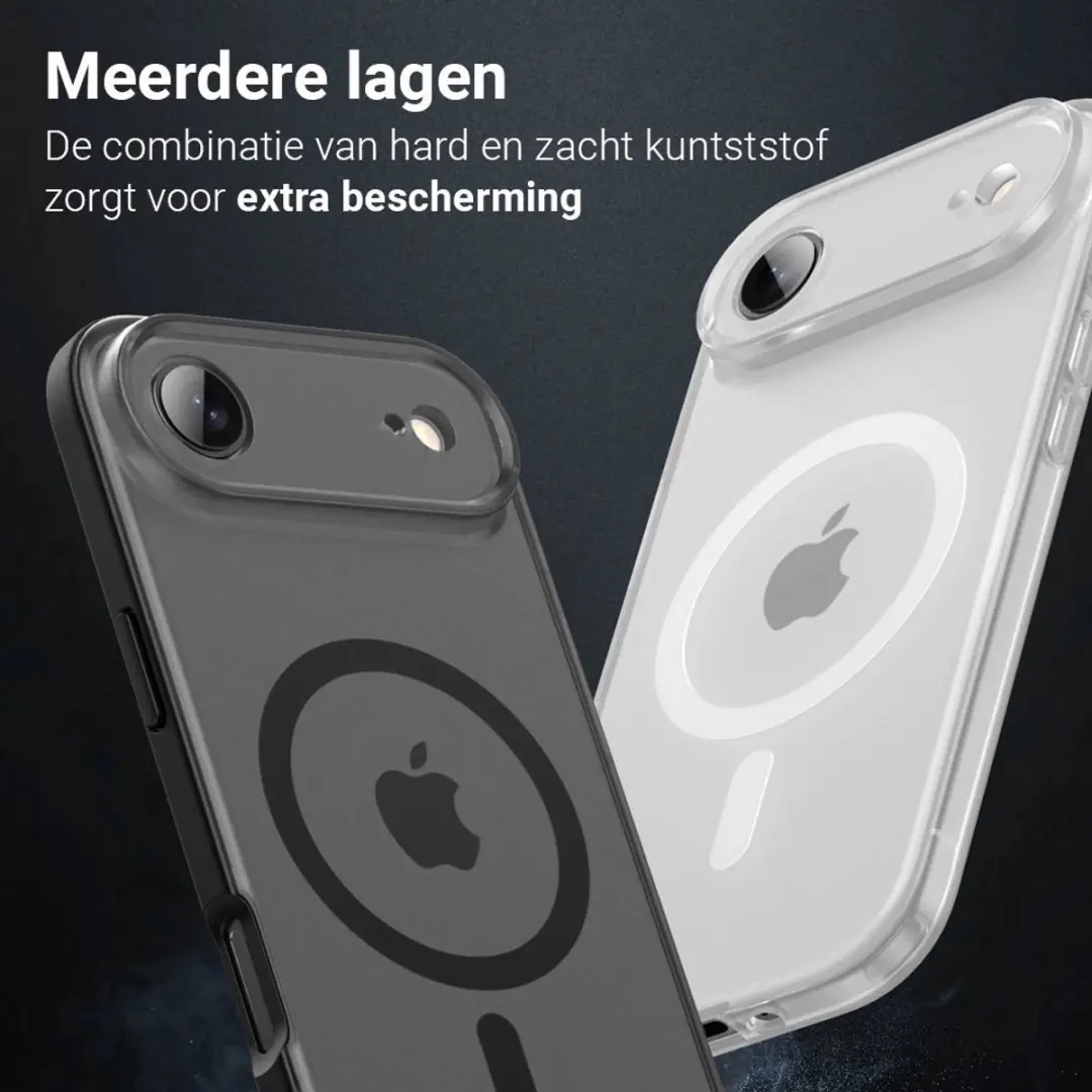 MobiQ Frosted MagSafe Bumper 46-01328 - iPhone 17 Air Grijs