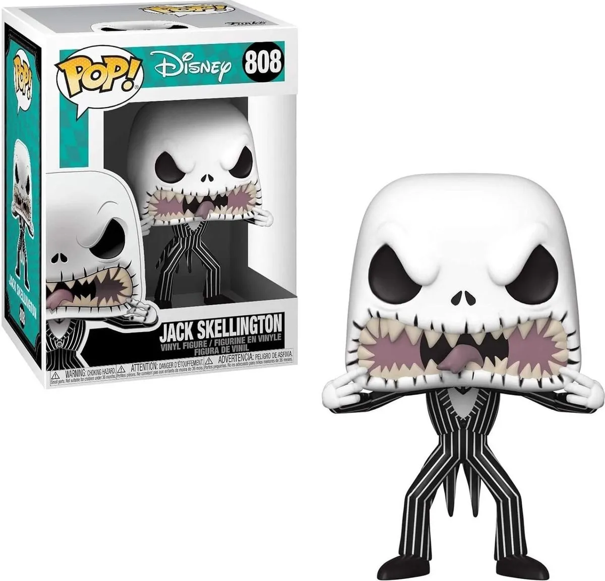 Funko Pop Disney The Nightmare Before Christmas Jack Skellington Scary Face #808 - Multi