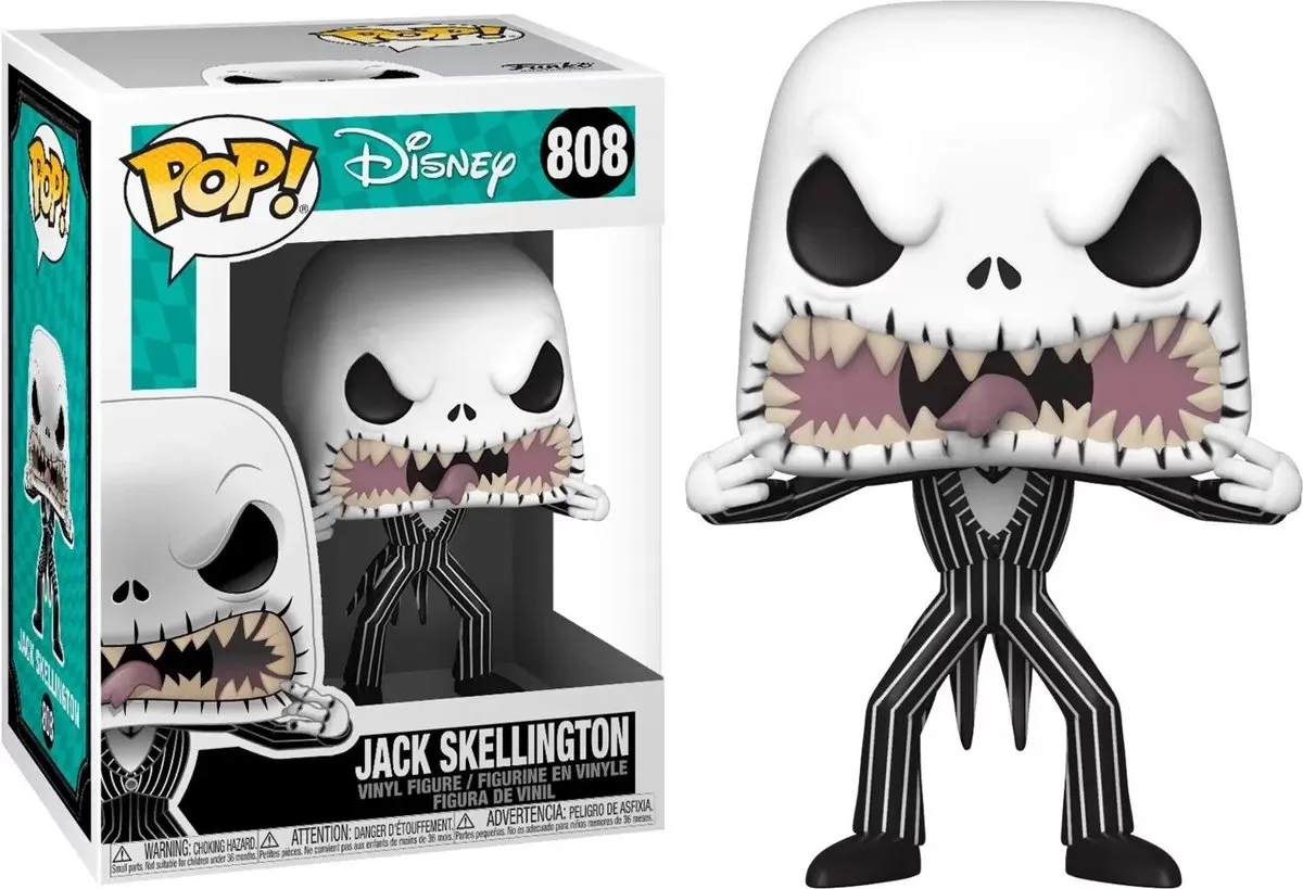 Funko Pop Disney The Nightmare Before Christmas Jack Skellington Scary Face #808 - Multi