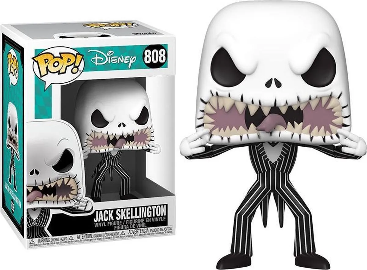 Funko Pop Disney The Nightmare Before Christmas Jack Skellington Scary Face #808 - Multi
