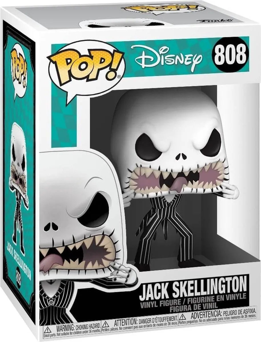 Funko Pop Disney The Nightmare Before Christmas Jack Skellington Scary Face #808 - Multi
