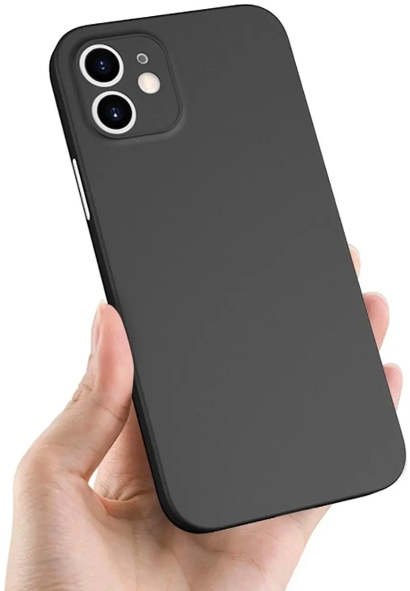 MobiQ 13-00803 Ultra Dun Hoesje - iPhone 13 Mini - Zwart