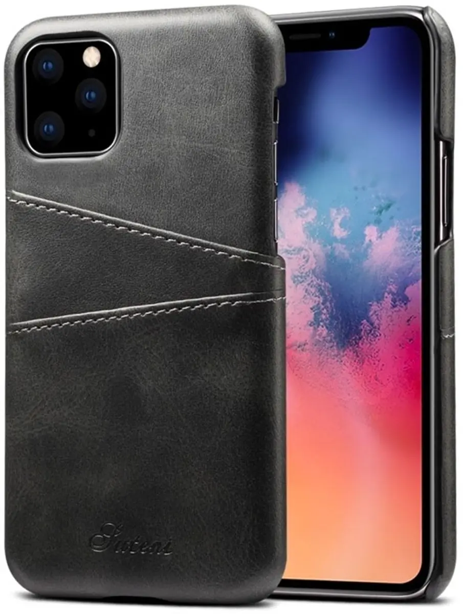 MobiQ Leer Pashouder iPhone 11 Pro Max