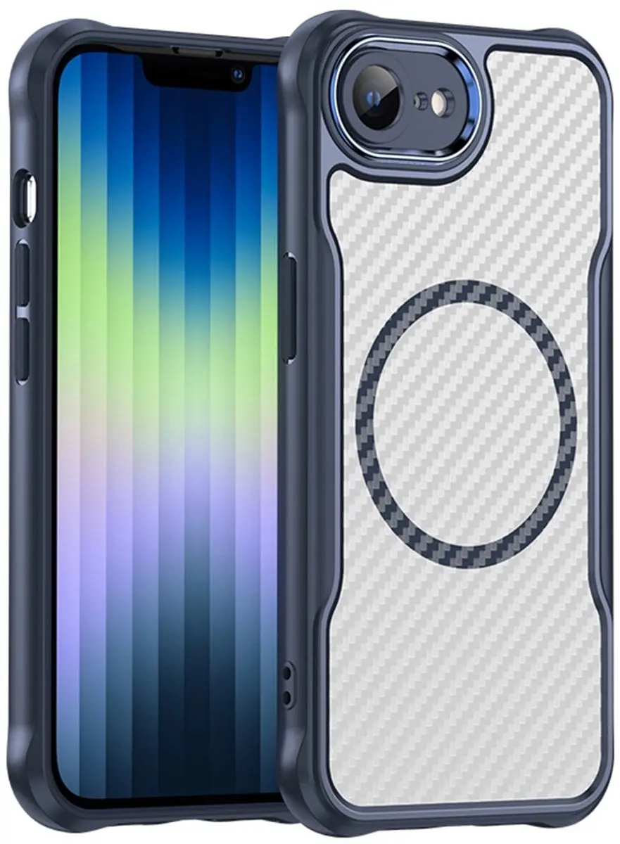 MobiQ Carbon Look MagSafe Hoesje iPhone 16e 46-00853