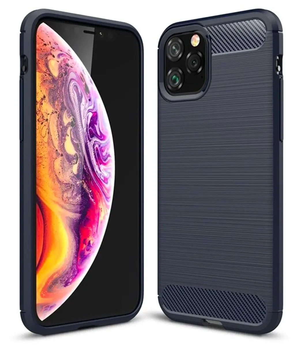 MobiQ Carbon Look Hoesje iPhone 11 Pro Max