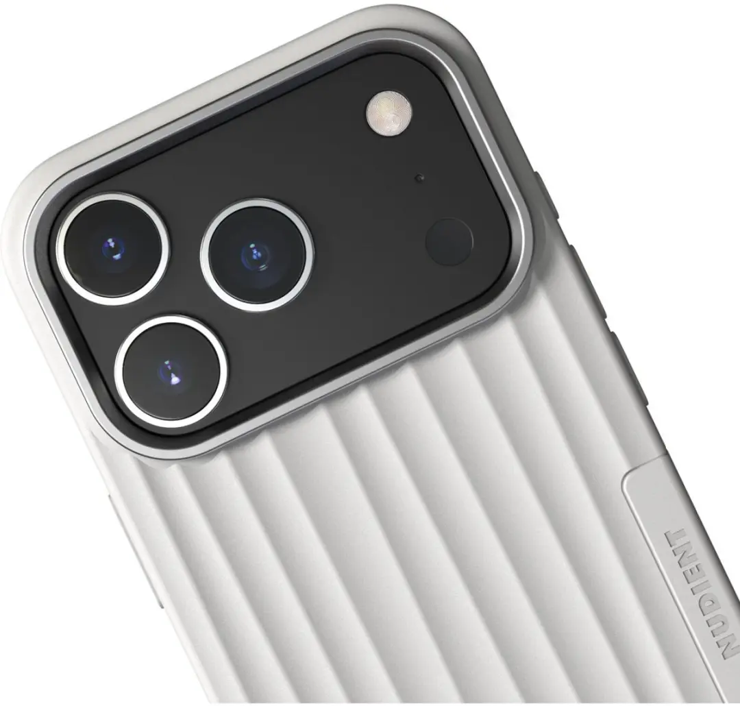 Nudient Bold MagSafe Case iPhone 17 Pro - Wit