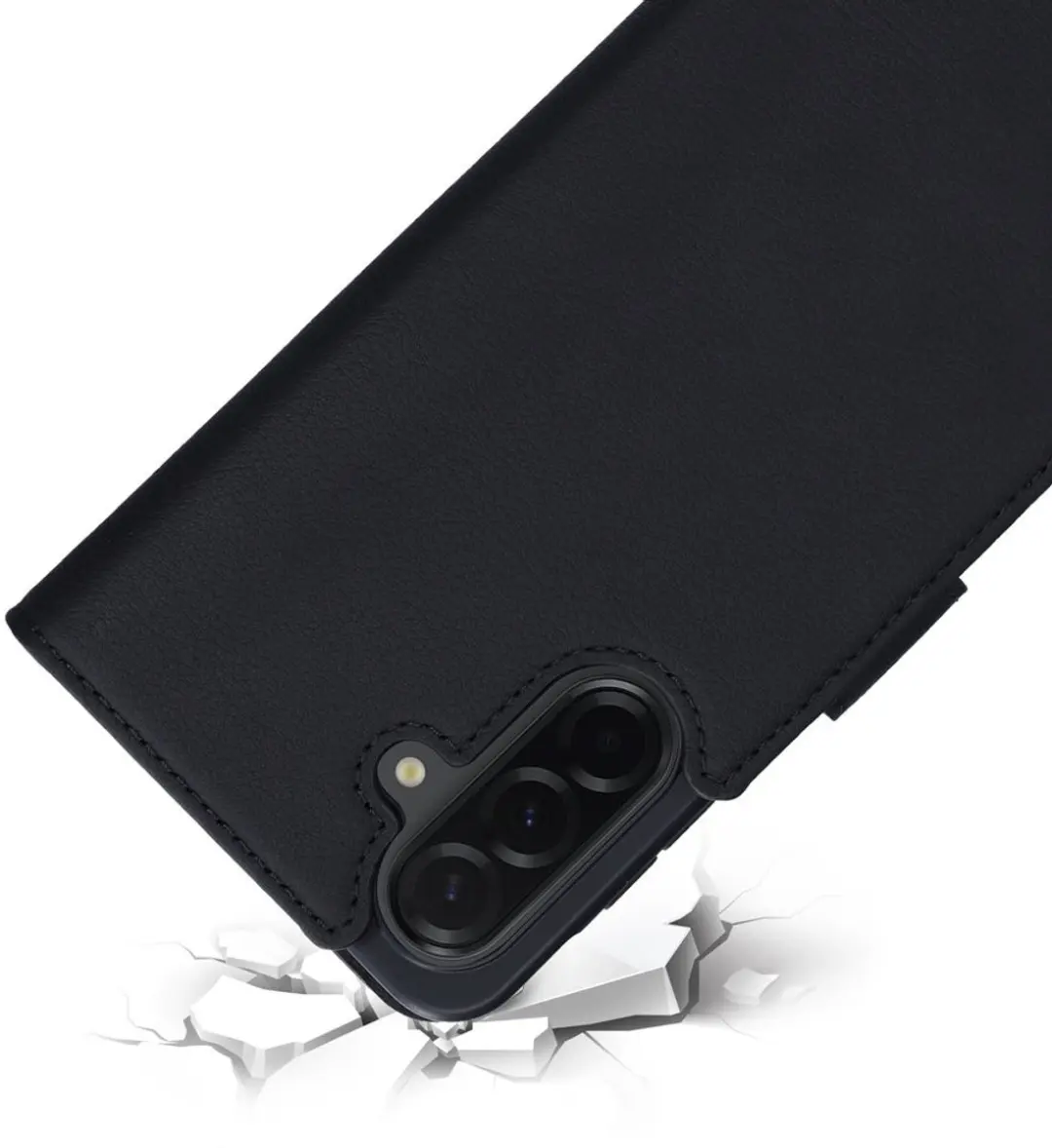 Mobiparts MP-128762 Leather Wallet Case Samsung Galaxy A36 - 3 Pasjes - Zwart