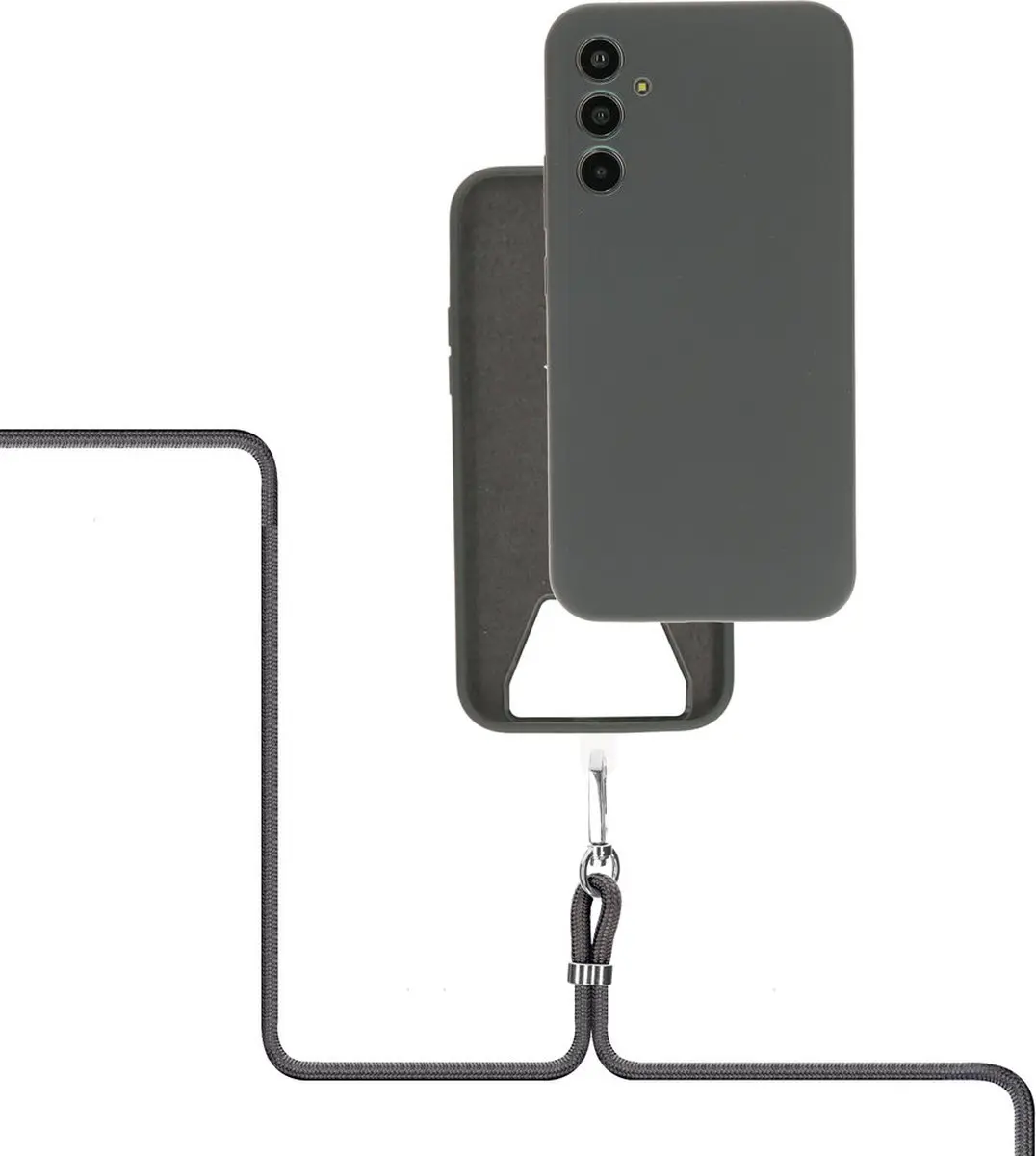Mobiparts Siliconen Hoesje MP-124799 - Samsung Galaxy A34 - Grijs - afbeelding 6 van 6