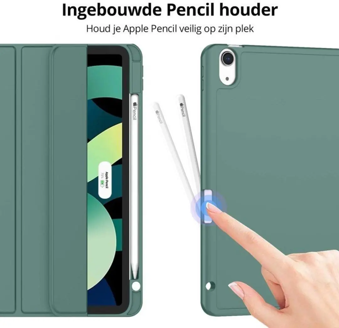 MobiQ Flexibele Trifold Hoes 46-01753 - iPad Air 11 (2026) - Donkergroen