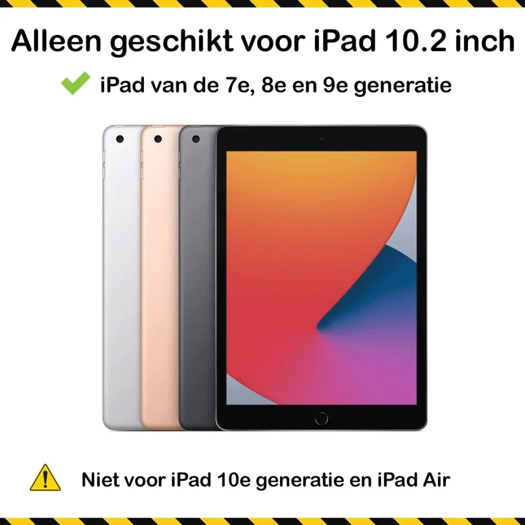 MobiQ Folio Hoesje 13-00524 - iPad 10.2 inch - Roze