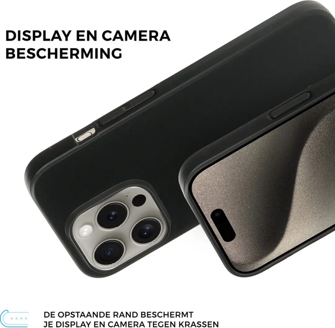 Mobiparts Classic TPU Hoesje MP-5001723 - iPhone 15 Pro - Zwart
