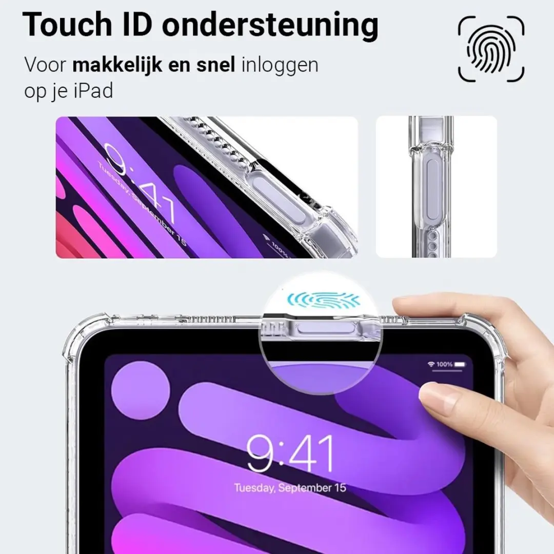 MobiQ Transparante Backcover iPad Mini 6 8.3 - 46-00481