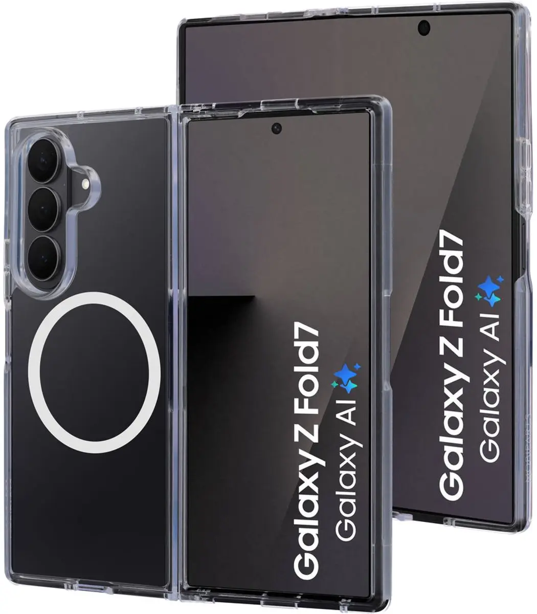 Mobiparts MP-129901 Hoesje Samsung Galaxy Z Fold 7/8 Ultra - Hardcover MagSafe - Transparant