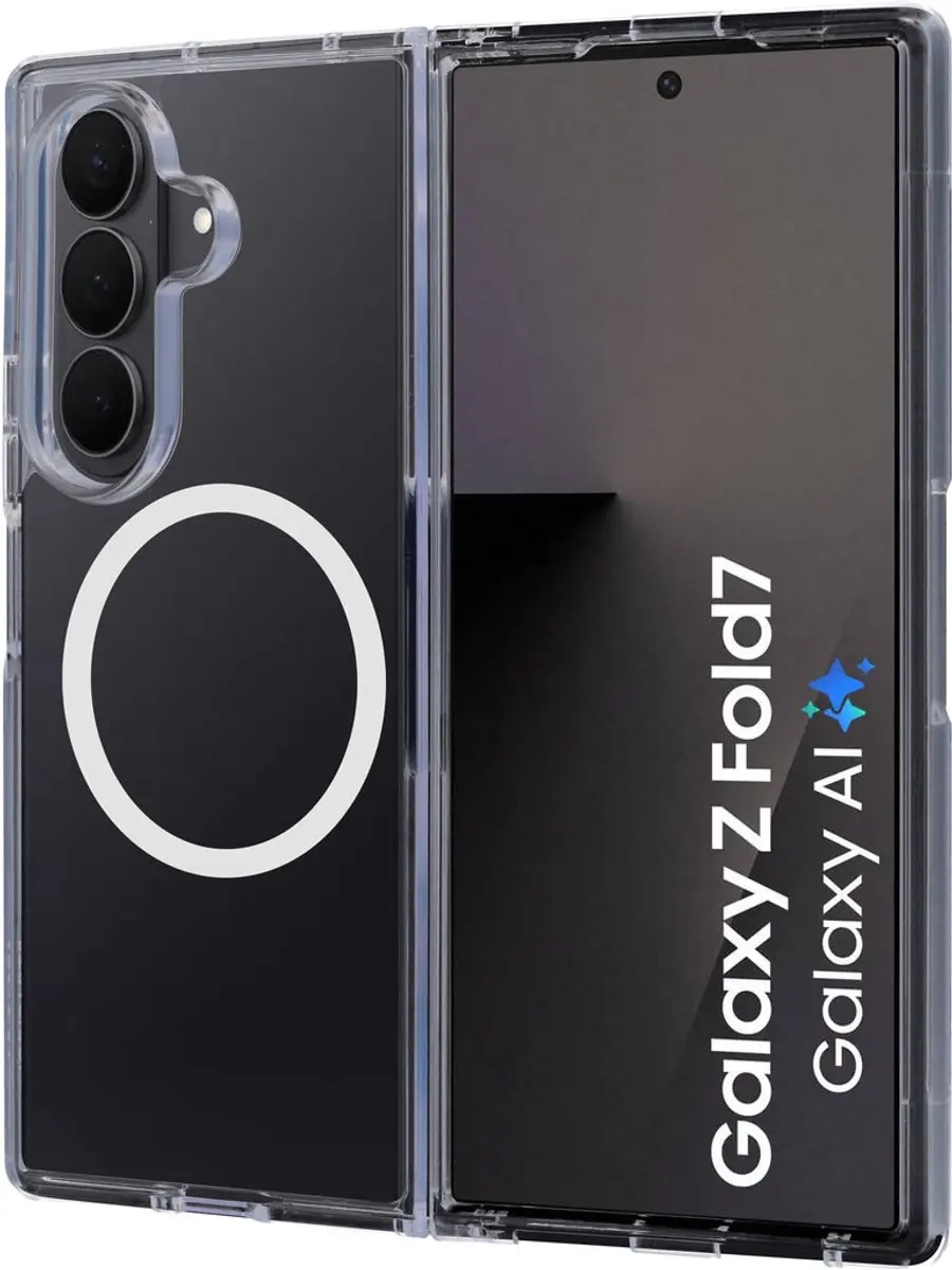 Mobiparts MP-129901 Hoesje Samsung Galaxy Z Fold 7/8 Ultra - Hardcover MagSafe - Transparant - afbeelding 6 van 6