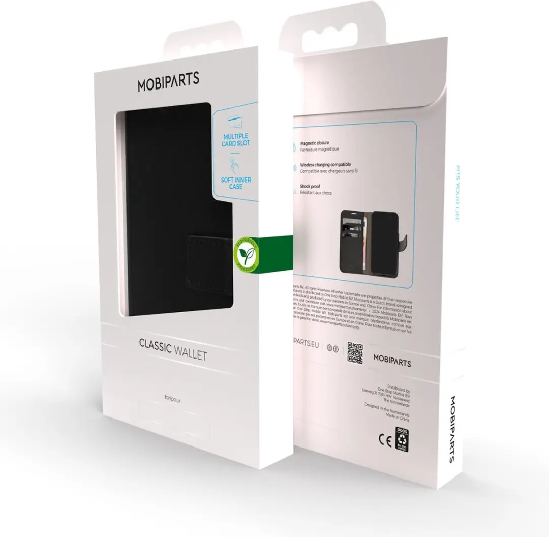 Mobiparts Classic Wallet Hoesje MP-5001063 - iPhone 14 Pro Max - 3 Pasjes - Zwart