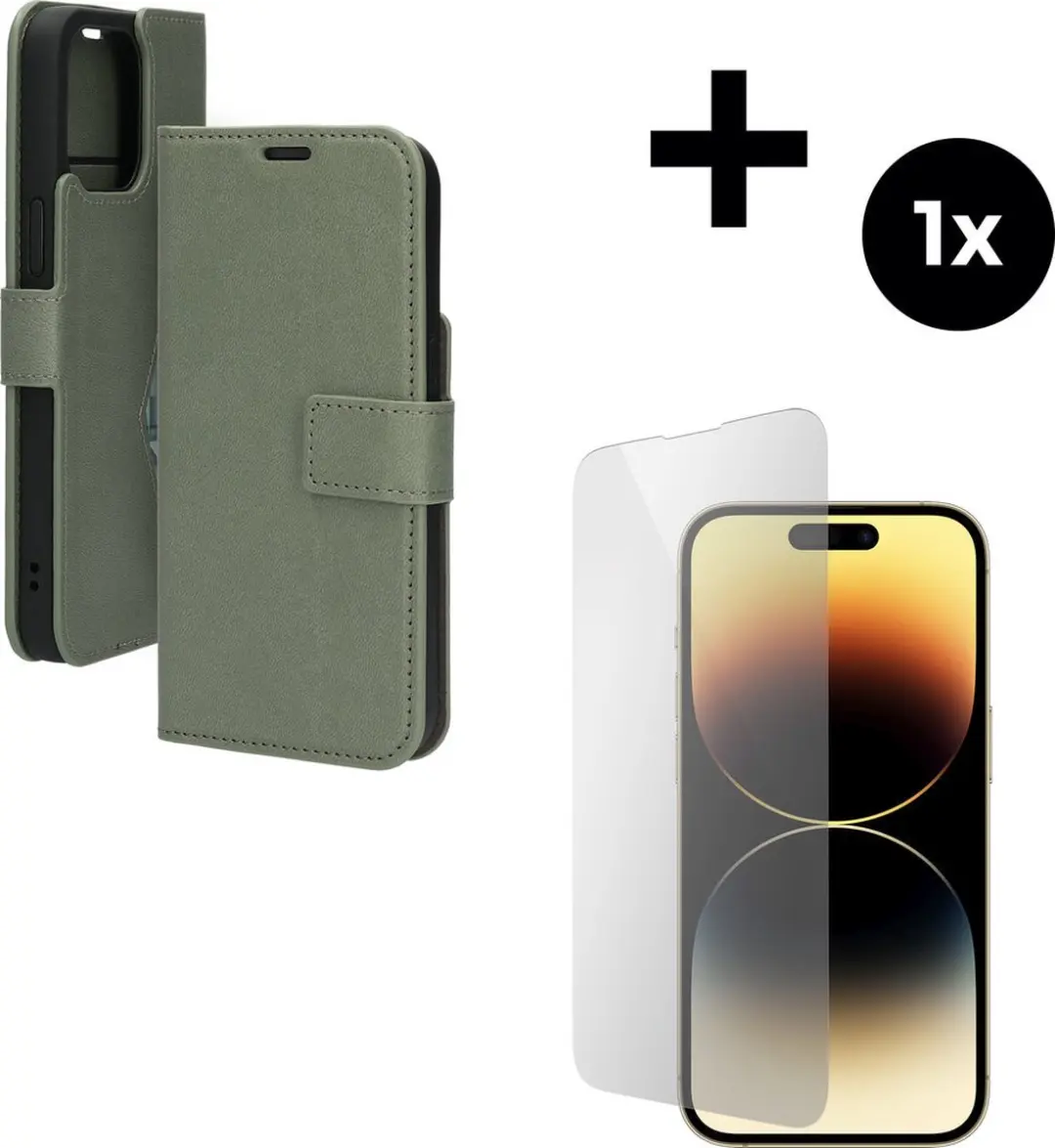 Mobiparts Classic Wallet Hoesje iPhone 14 Pro Max MP-5001117 - Groen