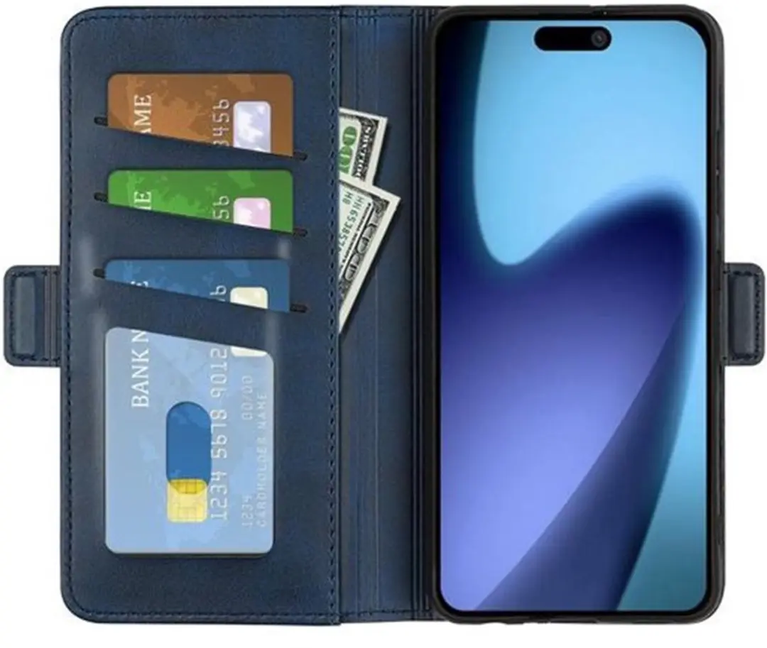 MobiQ PU Lederen Wallet Hoesje iPhone 17 Air