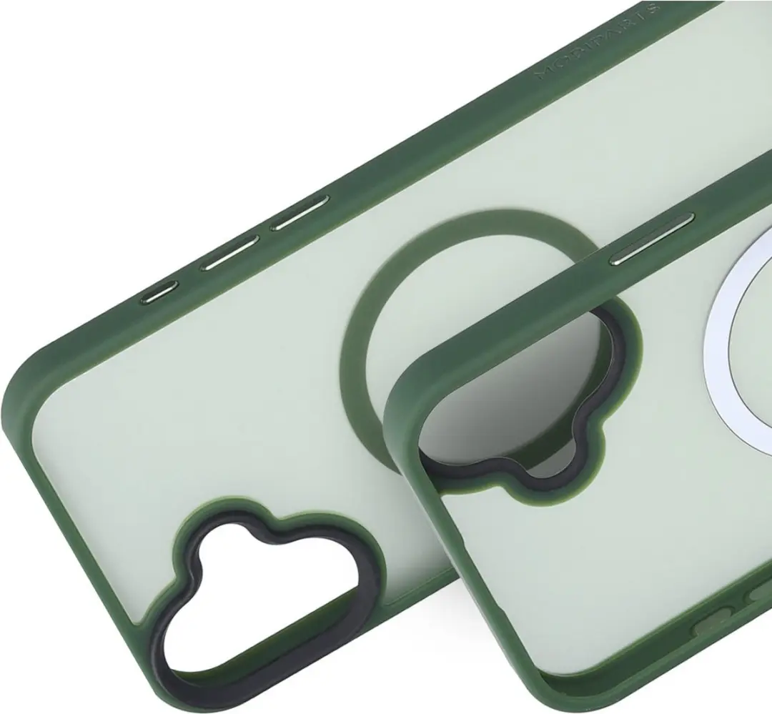 Mobiparts Hoesje iPhone 16 Plus MP-127214 - Hardcover MagSafe - Groen