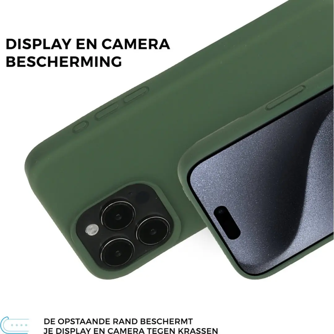 Mobiparts MP-5002022 Silicone Hoesje - Groen - 2x Glas Screenprotector