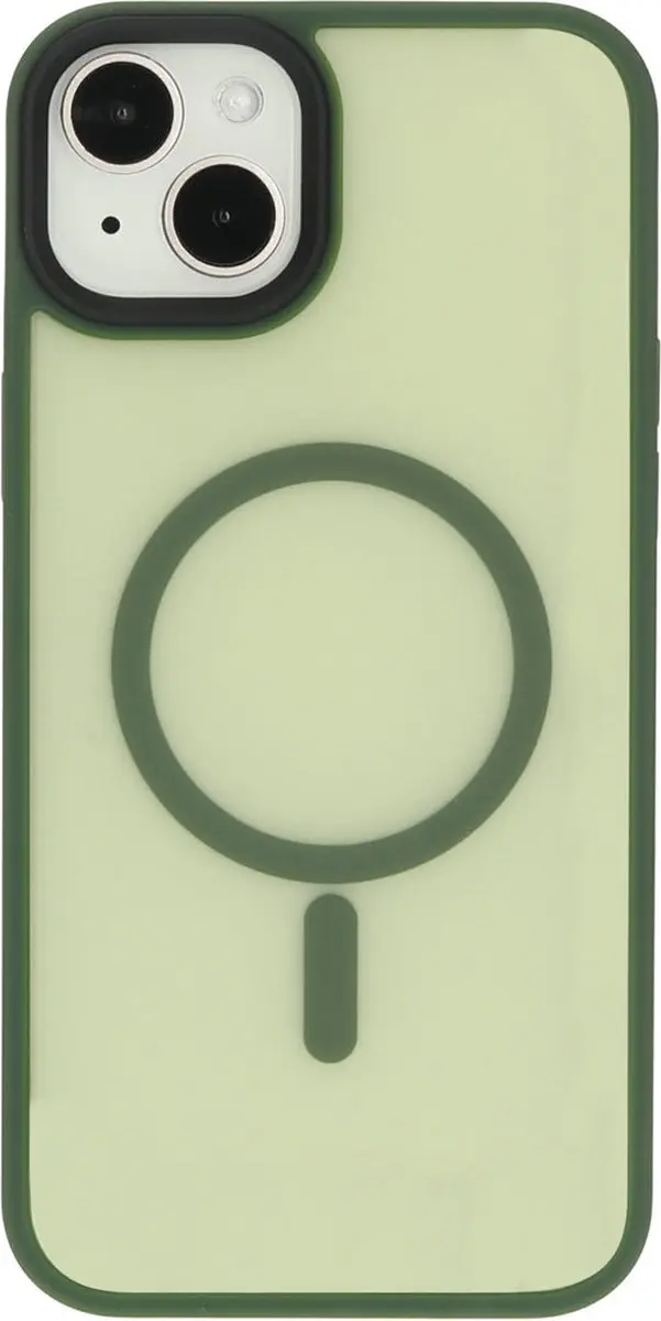 Mobiparts MP-124413 Hoesje iPhone 15 Plus - Hardcover MagSafe - Groen