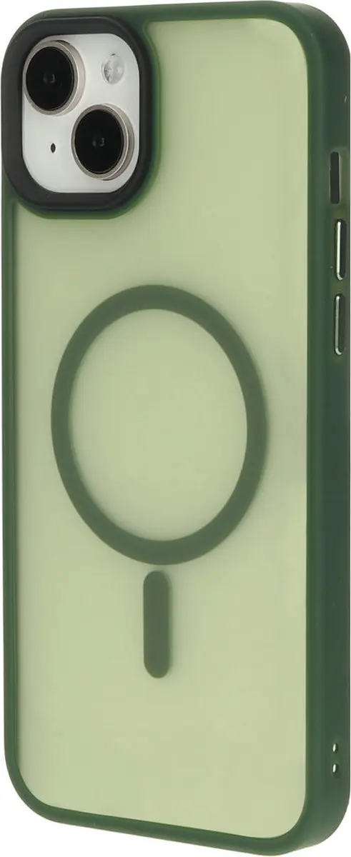 Mobiparts MP-124413 Hoesje iPhone 15 Plus - Hardcover MagSafe - Groen