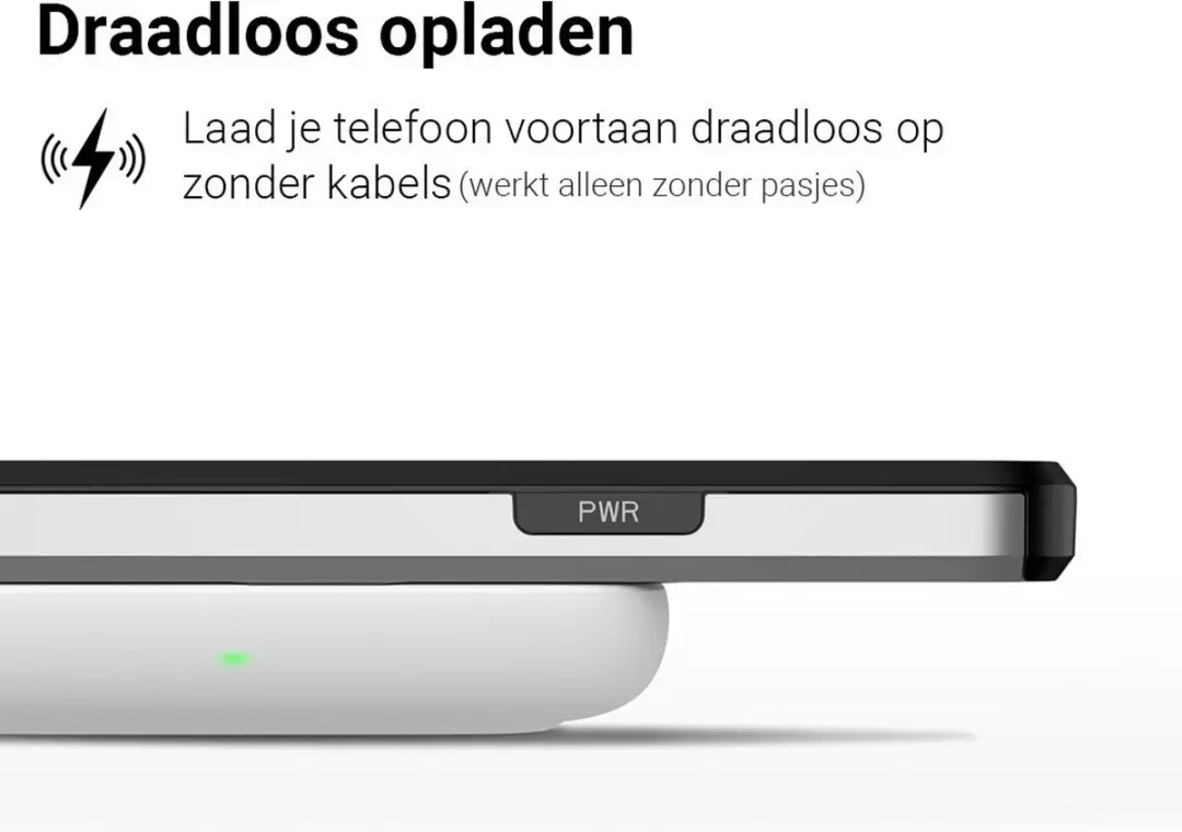 MobiQ iPhone 13 Pro Pashoesje - 2 Pasjes - Grijs