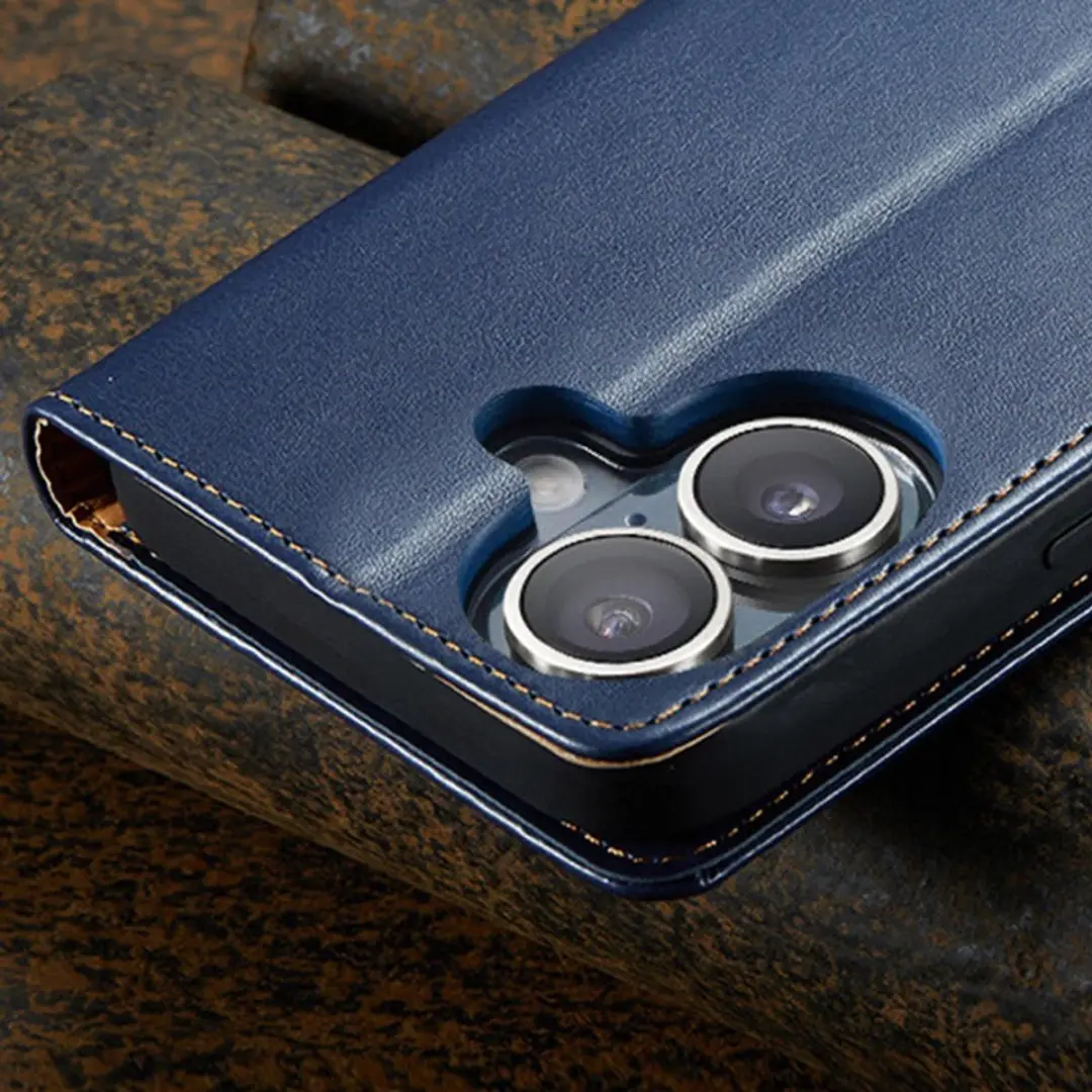 MobiQ Premium Business Wallet iPhone 17 - 46-01161 - Blauw