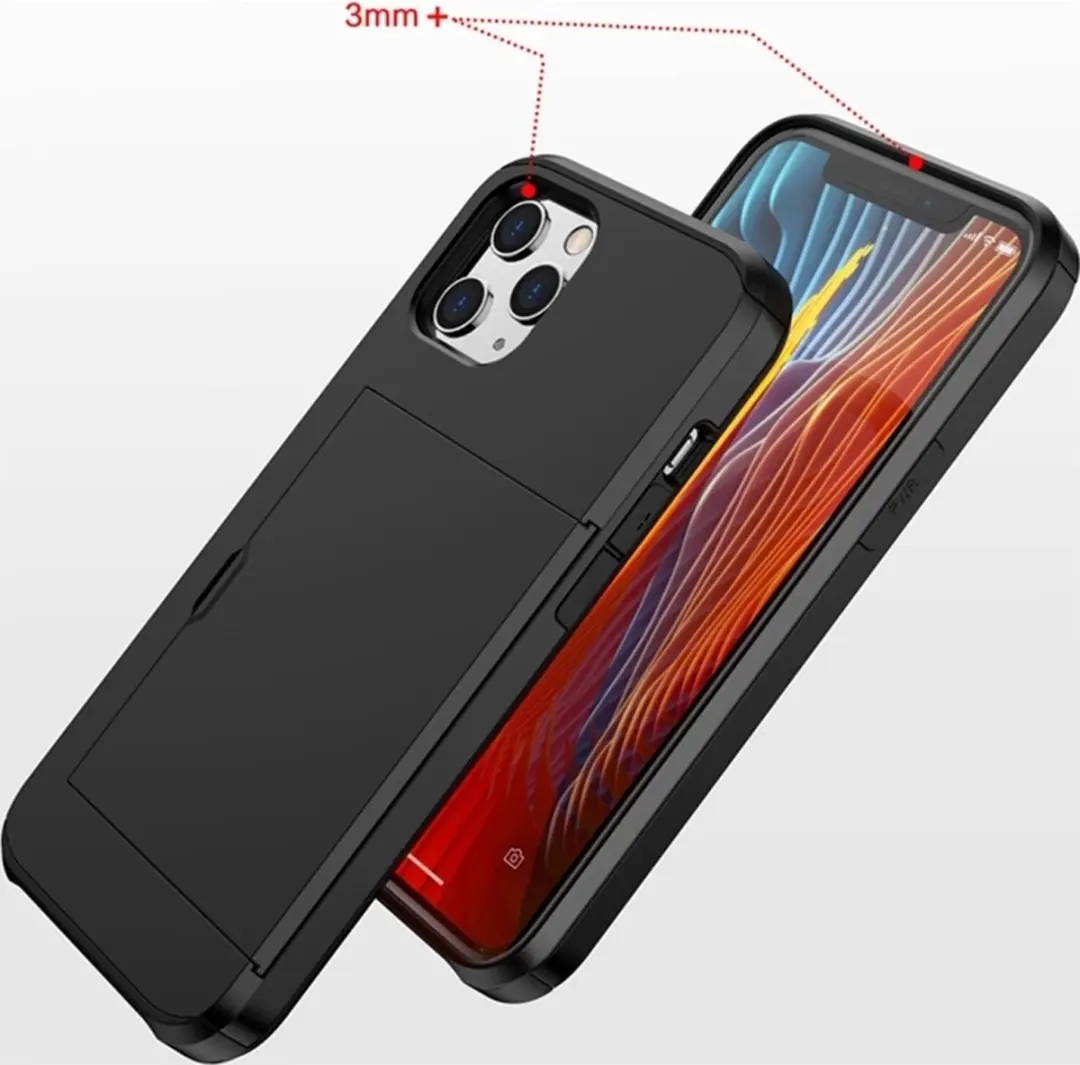 MobiQ Hoesje iPhone 14 Pro - 2 Pasjes - Goud