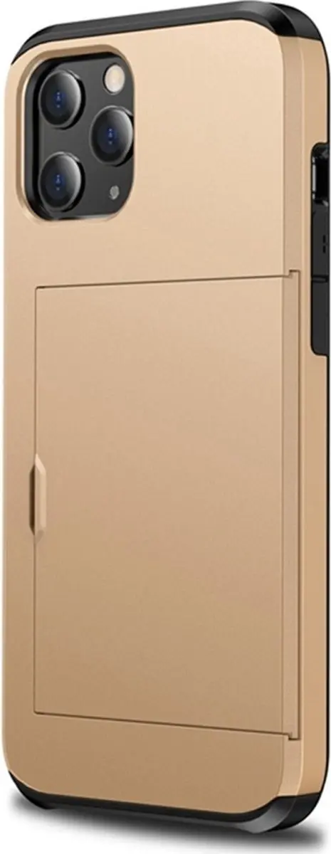 MobiQ Hoesje iPhone 14 Pro - 2 Pasjes - Goud
