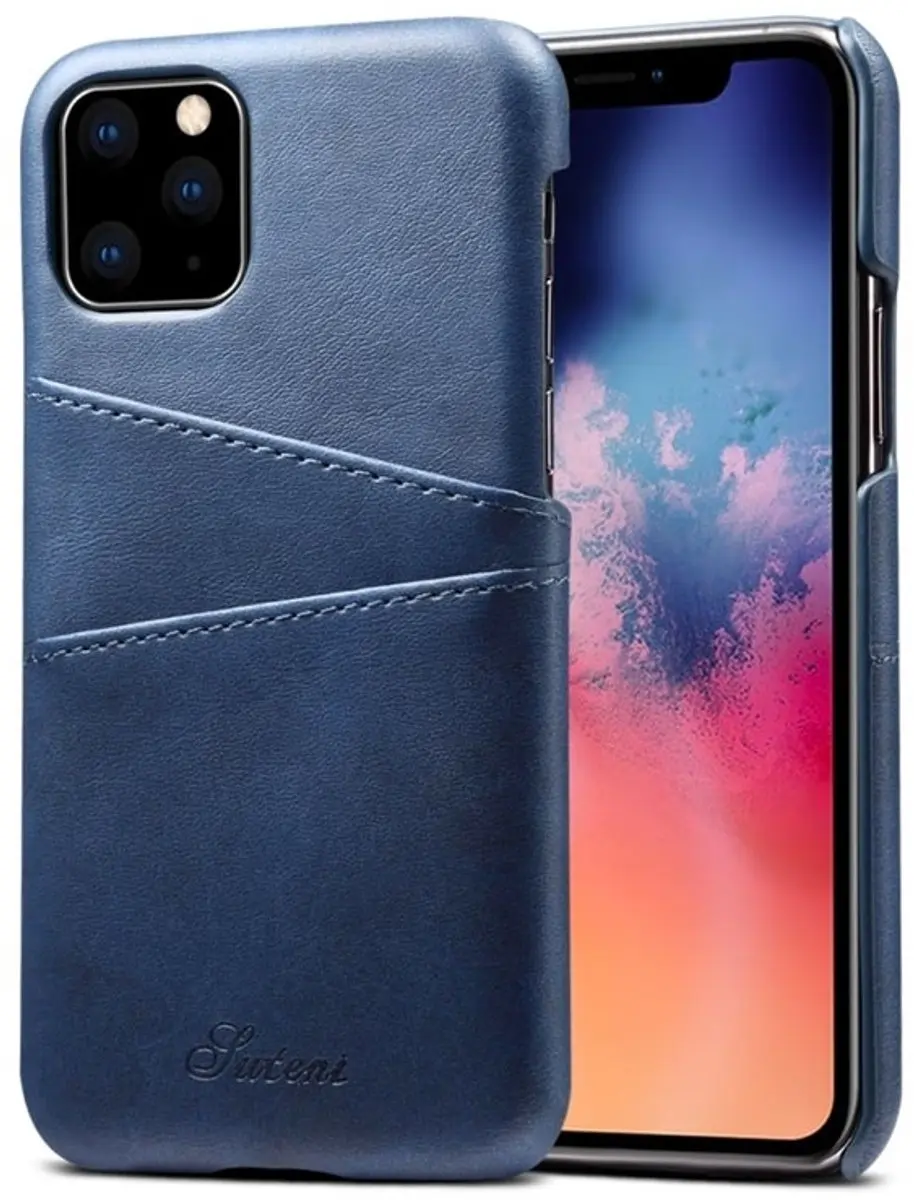 MobiQ Leather Wallet Hoesje iPhone 11 Pro Max