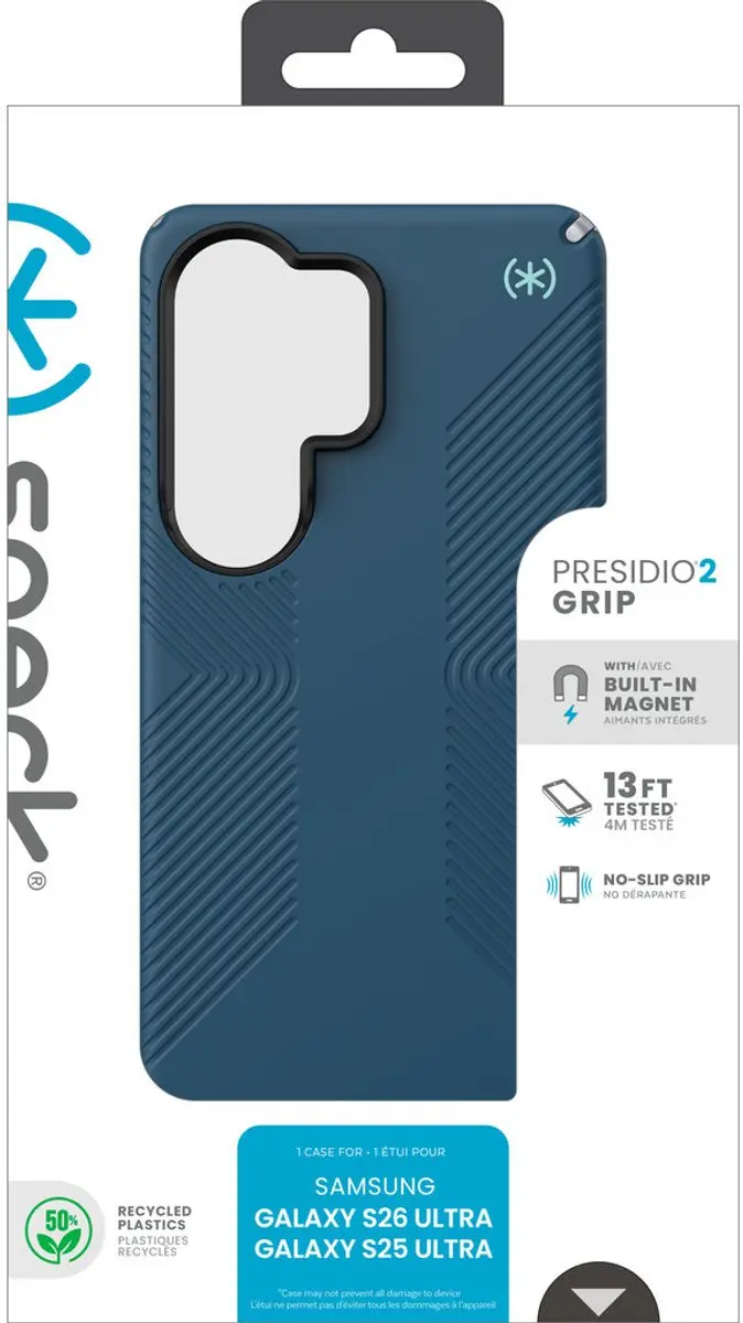 Speck Presidio2 Grip 151062-3261 Hoesje - Samsung Galaxy S26 Ultra - Blauw