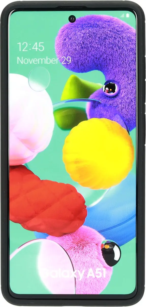 Mobiparts MP-108444 Rugged Hoesje Samsung Galaxy A51 - Zwart Transparant